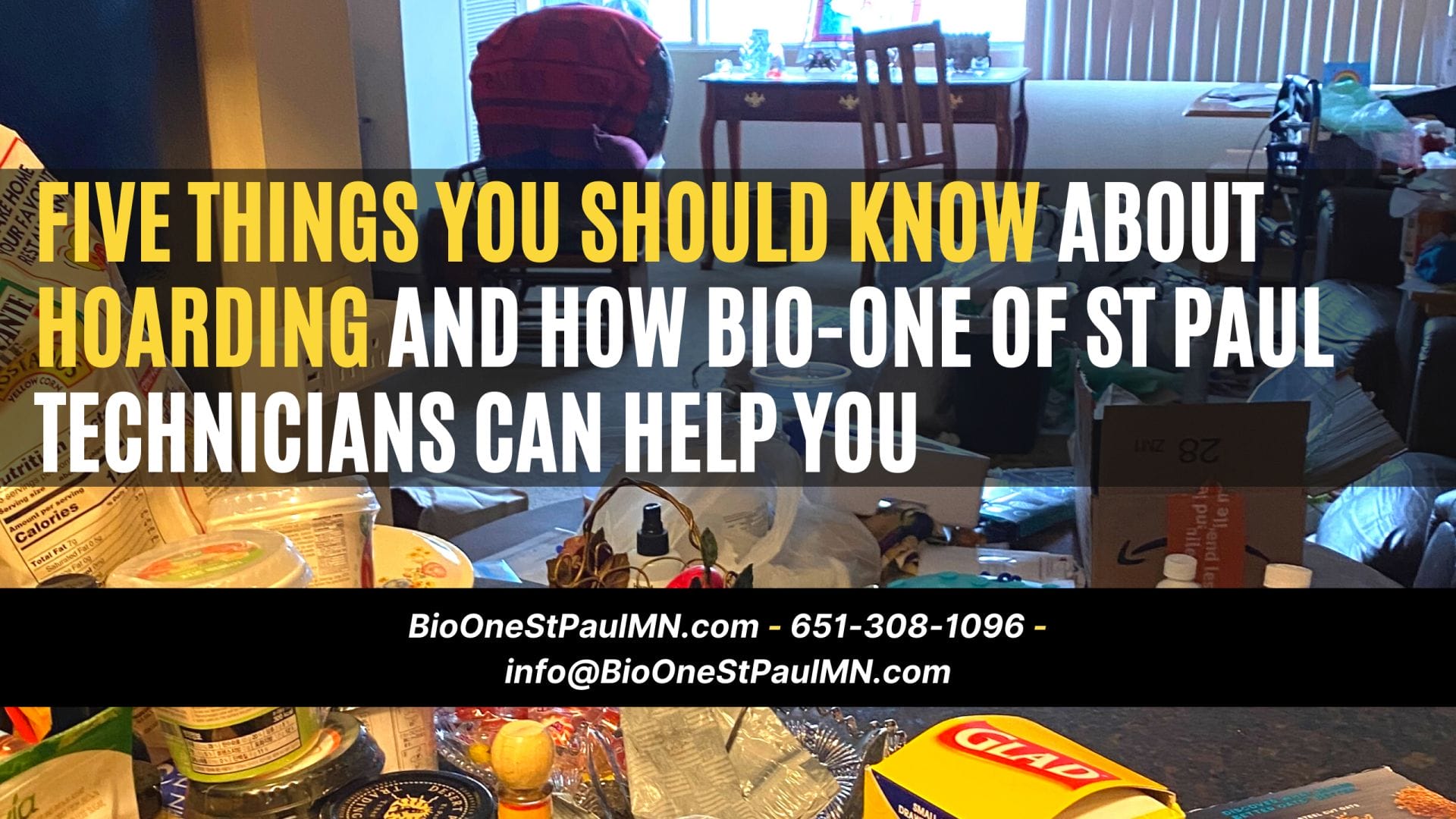 Five things you should know about hoarding and how Bio-One of St Paul technicians can help you